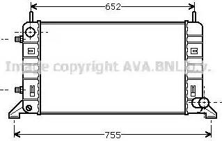 Ava Quality Cooling FD 2079 - Радиатор, охлаждение двигателя unicars.by