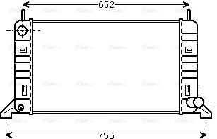 Ava Quality Cooling FD 2078 - Радиатор, охлаждение двигателя unicars.by