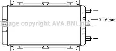 Ava Quality Cooling FD 2190 - Радиатор, охлаждение двигателя unicars.by