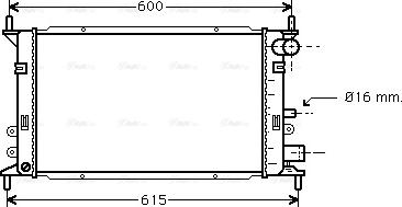 Ava Quality Cooling FD 2148 - Радиатор, охлаждение двигателя unicars.by