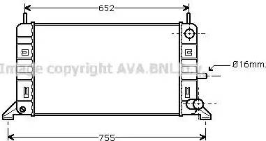 Ava Quality Cooling FD 2142 - Радиатор, охлаждение двигателя unicars.by