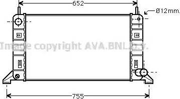 Ava Quality Cooling FD 2158 - Радиатор, охлаждение двигателя unicars.by