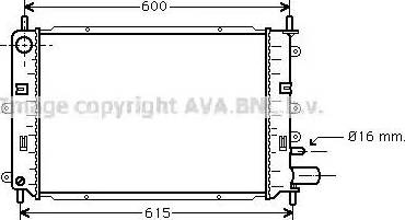 Ava Quality Cooling FD 2173 - Радиатор, охлаждение двигателя unicars.by