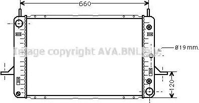 Ava Quality Cooling FD 2120 - Радиатор, охлаждение двигателя unicars.by