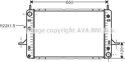 Ava Quality Cooling FD 2121 - Радиатор, охлаждение двигателя unicars.by