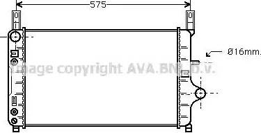 Ava Quality Cooling FD 2128 - Радиатор, охлаждение двигателя unicars.by