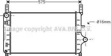 Ava Quality Cooling FDA2127 - Радиатор, охлаждение двигателя unicars.by