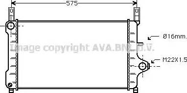 Ava Quality Cooling FD 2172 - Радиатор, охлаждение двигателя unicars.by