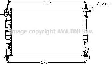 Ava Quality Cooling FD 2266 - Радиатор, охлаждение двигателя unicars.by