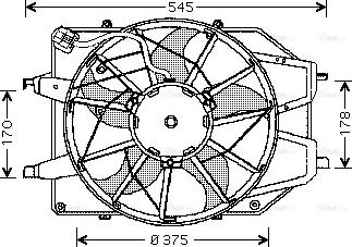 Ava Quality Cooling FD 7509 - Вентилятор, охлаждение двигателя unicars.by