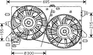 Ava Quality Cooling FD 7503 - Вентилятор, охлаждение двигателя unicars.by