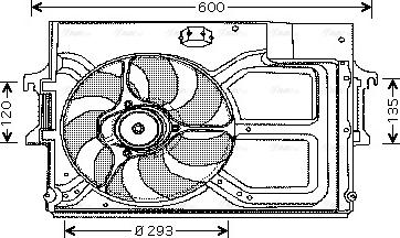 Ava Quality Cooling FD 7519 - Вентилятор, охлаждение двигателя unicars.by