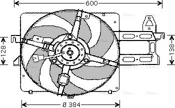 Ava Quality Cooling FD 7520 - Вентилятор, охлаждение двигателя unicars.by