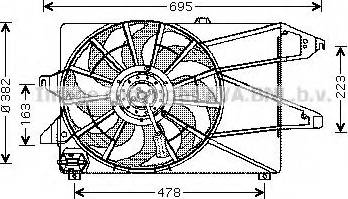 Ava Quality Cooling FD 7527 - Вентилятор, охлаждение двигателя unicars.by