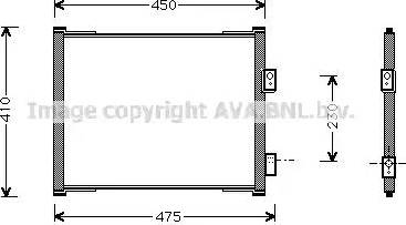 Ava Quality Cooling FDA5262 - Конденсатор кондиционера unicars.by