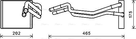 Ava Quality Cooling FDA6463 - Теплообменник, отопление салона unicars.by