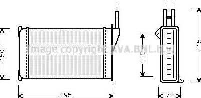 Ava Quality Cooling FDA6098 - Теплообменник, отопление салона unicars.by