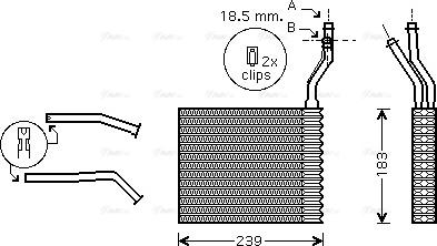 Ava Quality Cooling FDA6364 - Теплообменник, отопление салона unicars.by