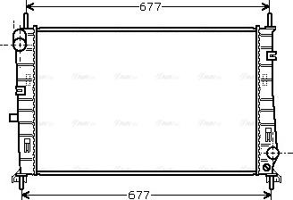 Ava Quality Cooling FDA2165 - Радиатор, охлаждение двигателя unicars.by