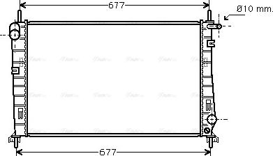 Ava Quality Cooling FDA2185 - Радиатор, охлаждение двигателя unicars.by