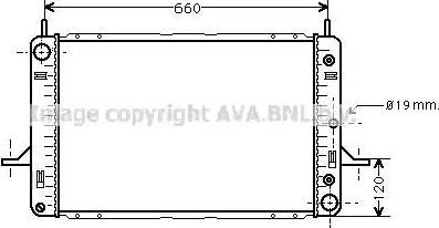 Ava Quality Cooling FDA2120 - Радиатор, охлаждение двигателя unicars.by