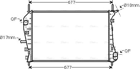 Ava Quality Cooling FDA2376 - Радиатор, охлаждение двигателя unicars.by