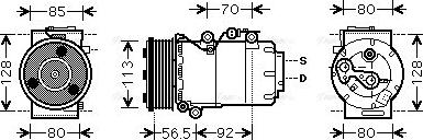 Ava Quality Cooling FDAK497 - Компрессор кондиционера unicars.by