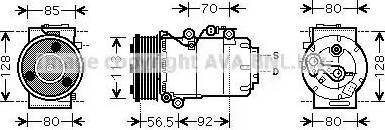 Ava Quality Cooling FDK497 - Компрессор кондиционера unicars.by