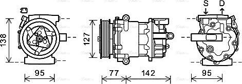 Ava Quality Cooling FDAK469 - Компрессор кондиционера unicars.by