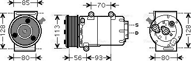 Ava Quality Cooling FDAK416 - Компрессор кондиционера unicars.by