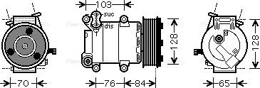 Ava Quality Cooling FDAK418 - Компрессор кондиционера unicars.by