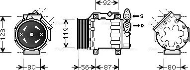 Ava Quality Cooling FDAK431 - Компрессор кондиционера unicars.by