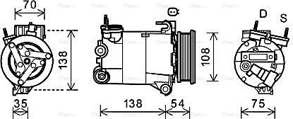 Ava Quality Cooling FDAK478 - Компрессор кондиционера unicars.by