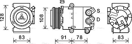 Ava Quality Cooling FDAK621 - Компрессор кондиционера unicars.by