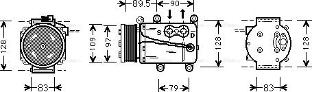 Ava Quality Cooling FDAK082 - Компрессор кондиционера unicars.by