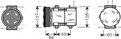 Ava Quality Cooling FDAK167 - Компрессор кондиционера unicars.by