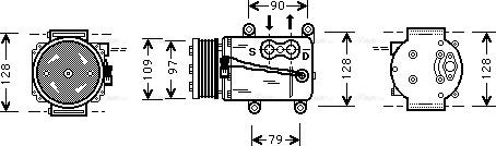 Ava Quality Cooling FDAK105 - Компрессор кондиционера unicars.by