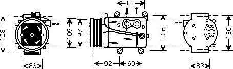 Ava Quality Cooling FDAK171 - Компрессор кондиционера unicars.by