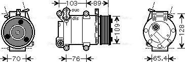 Ava Quality Cooling FDAK392 - Компрессор кондиционера unicars.by