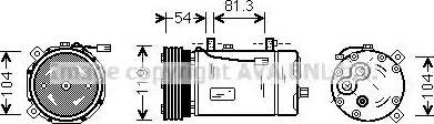 Ava Quality Cooling FDAK306 - Компрессор кондиционера unicars.by