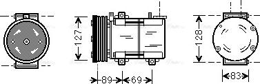 Ava Quality Cooling FDAK322 - Компрессор кондиционера unicars.by