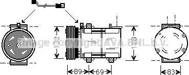 Ava Quality Cooling FD K290 - Компрессор кондиционера unicars.by