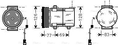 Ava Quality Cooling FDAK289 - Компрессор кондиционера unicars.by