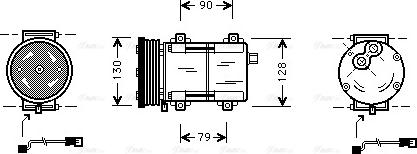 Ava Quality Cooling FDAK284 - Компрессор кондиционера unicars.by