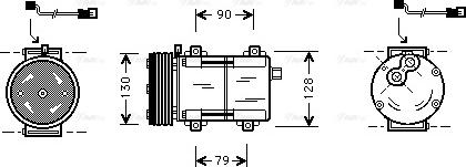 Ava Quality Cooling FDAK280 - Компрессор кондиционера unicars.by