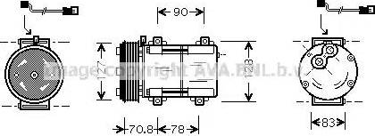 Ava Quality Cooling FD K281 - Компрессор кондиционера unicars.by