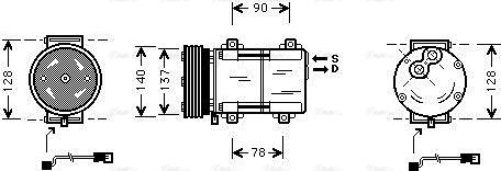 Ava Quality Cooling FDAK288 - Компрессор кондиционера unicars.by