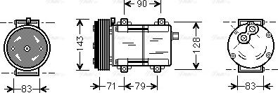 Ava Quality Cooling FDAK279 - Компрессор кондиционера unicars.by