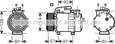 Ava Quality Cooling FDK468 - Компрессор кондиционера unicars.by