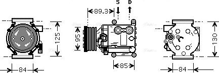 Ava Quality Cooling FD K402 - Компрессор кондиционера unicars.by